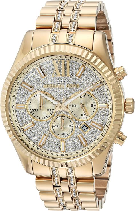 michael kors zebra watch gold|Michael Kors diamond watch men's.